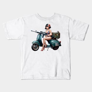 Scooter Girl Kids T-Shirt